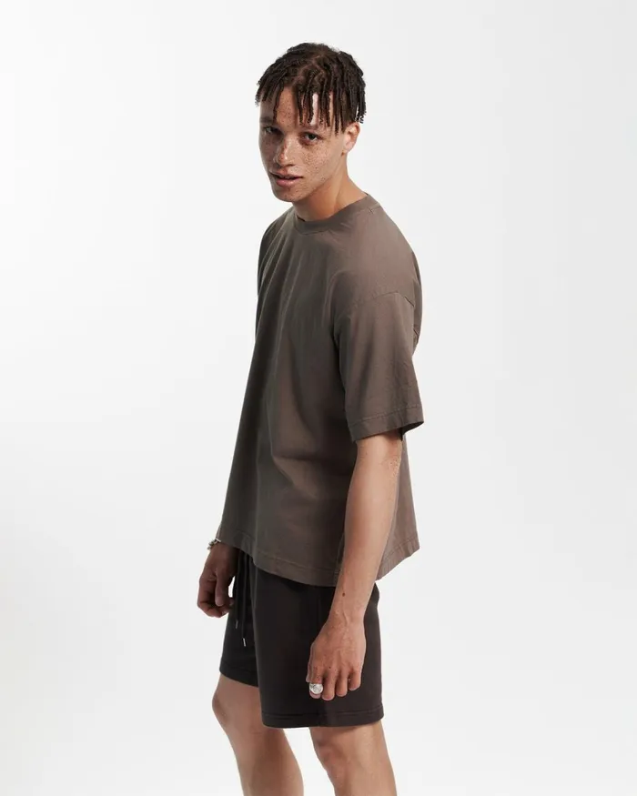 Men Oversized Organic TShirt Dusty Olive Colorful Standard TShirts