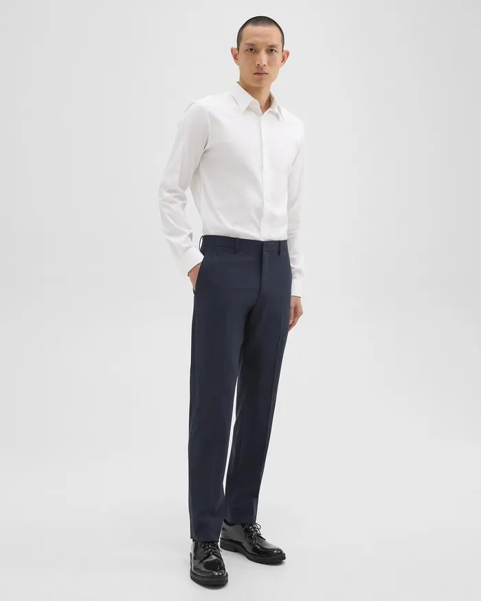 Men Pants Theory Mayer Pant In Stretch Wool Navy