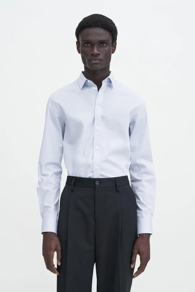 Men Paul Stretch Shirt Light Blue Filippa K Shirts