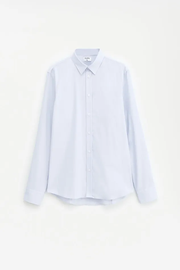 Men Paul Stretch Shirt Light Blue Filippa K Shirts