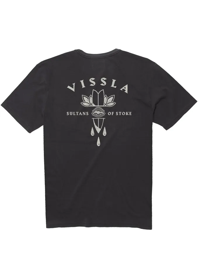 Men Premium Tees Vissla Dagger Ss Pkt Tee Phantom