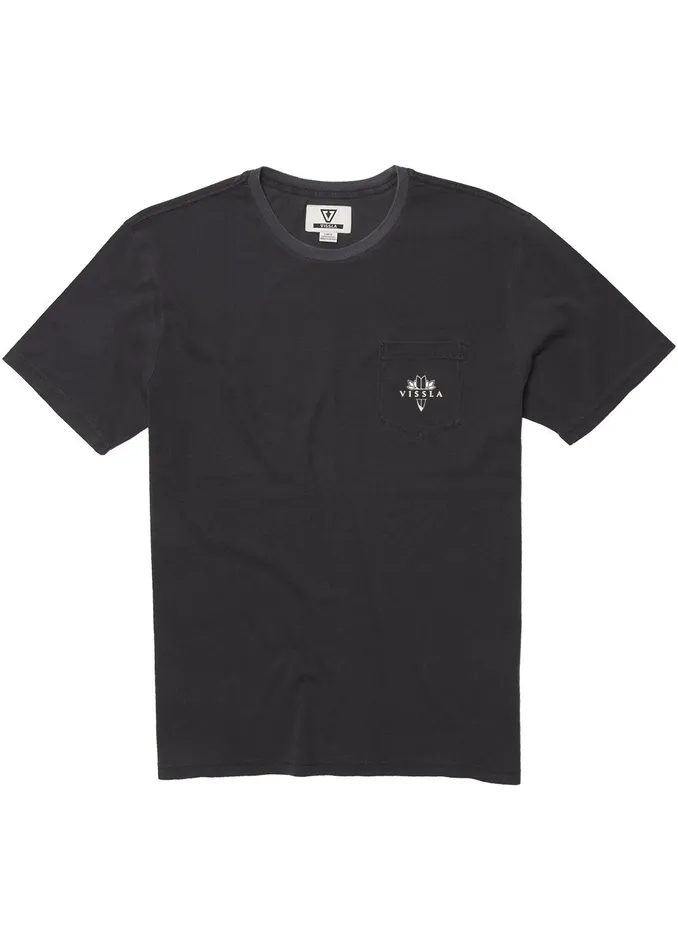 Men Premium Tees Vissla Dagger Ss Pkt Tee Phantom