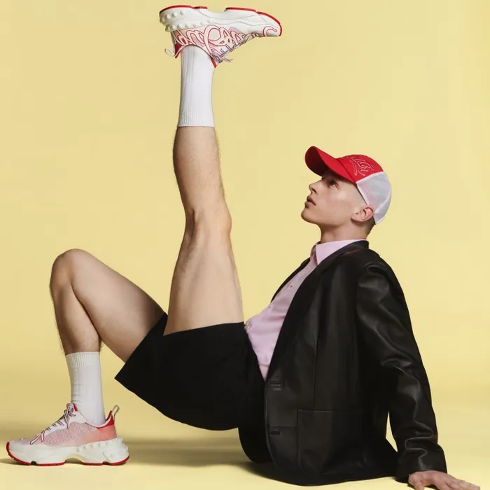 Men Rocknrun Running Sneakers 8211 Mesh 8211 Loubi Christian Louboutin Sneakers