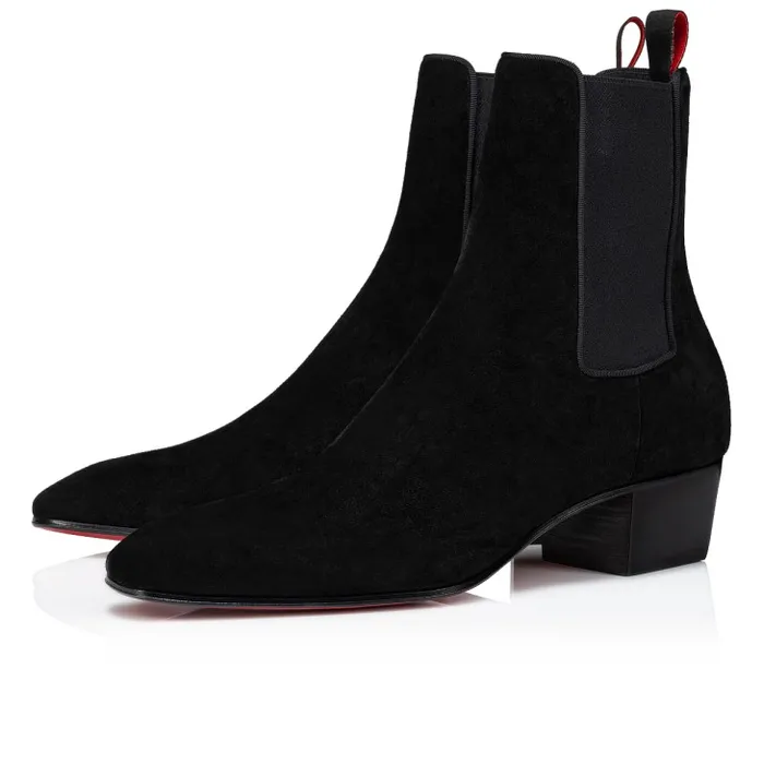 Men Rosalio Chelsea 40 Mm Boots 8211 Calf Leather 8211 Black Christian Louboutin Boots