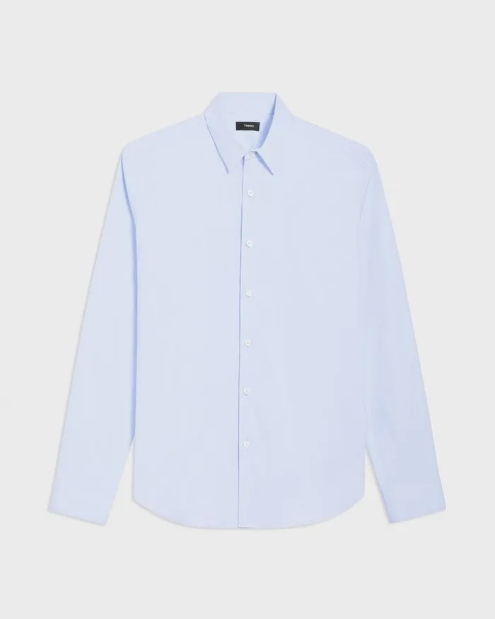 Men Shirts Theory Sylvain Shirt In Good Cotton Olympic