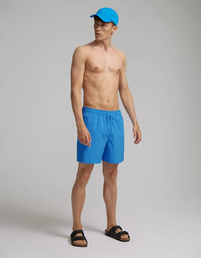 Men Shorts Colorfulstandard Classic Swim Shorts 8211 Powder Blue