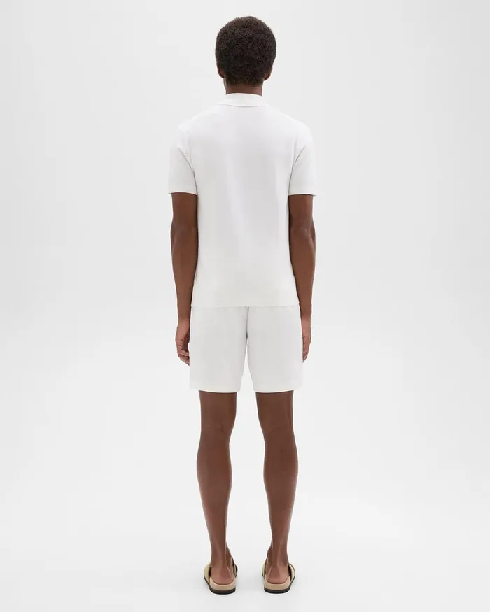 Men Shorts Theory Zaine 7rdquo Short In Organic Cotton White