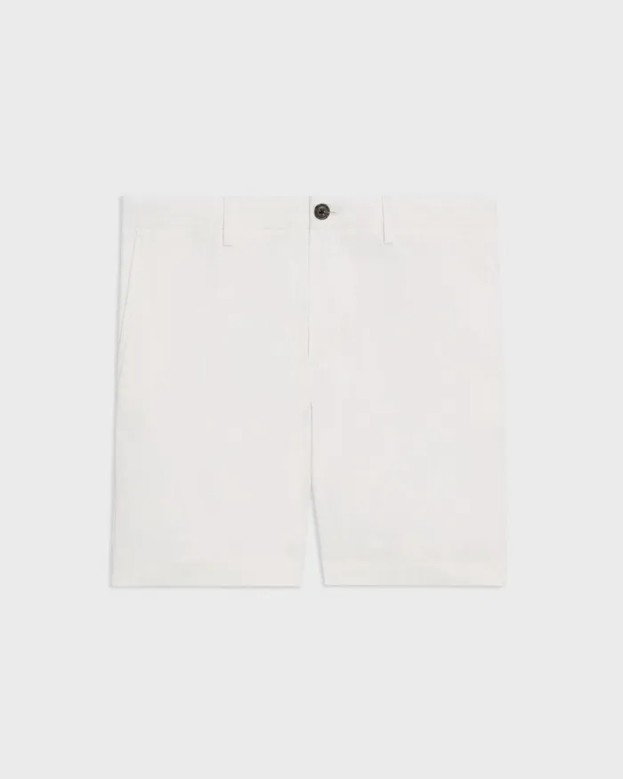 Men Shorts Theory Zaine 7rdquo Short In Organic Cotton White