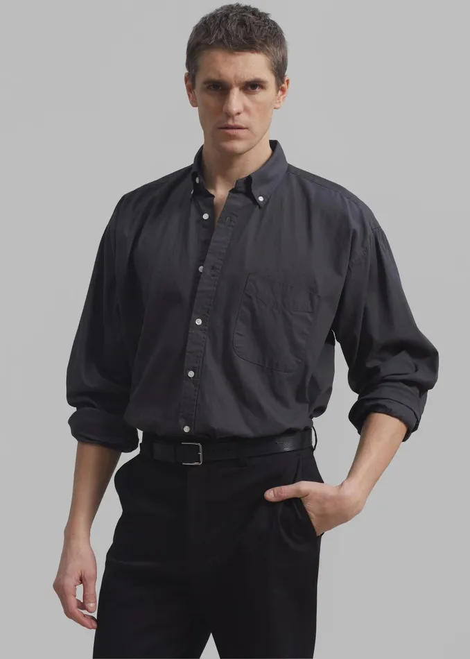 Men Sinclair Shirt 8211 Charcoal The Frankie Shop Tops
