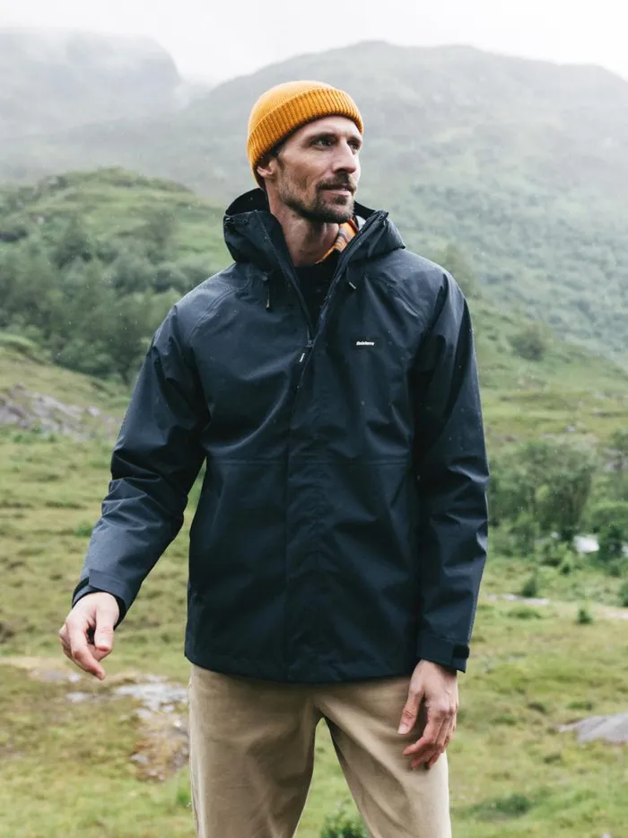 Men Skybird Waterproof Jacket Navy Finisterre Jackets Coats and Gilets