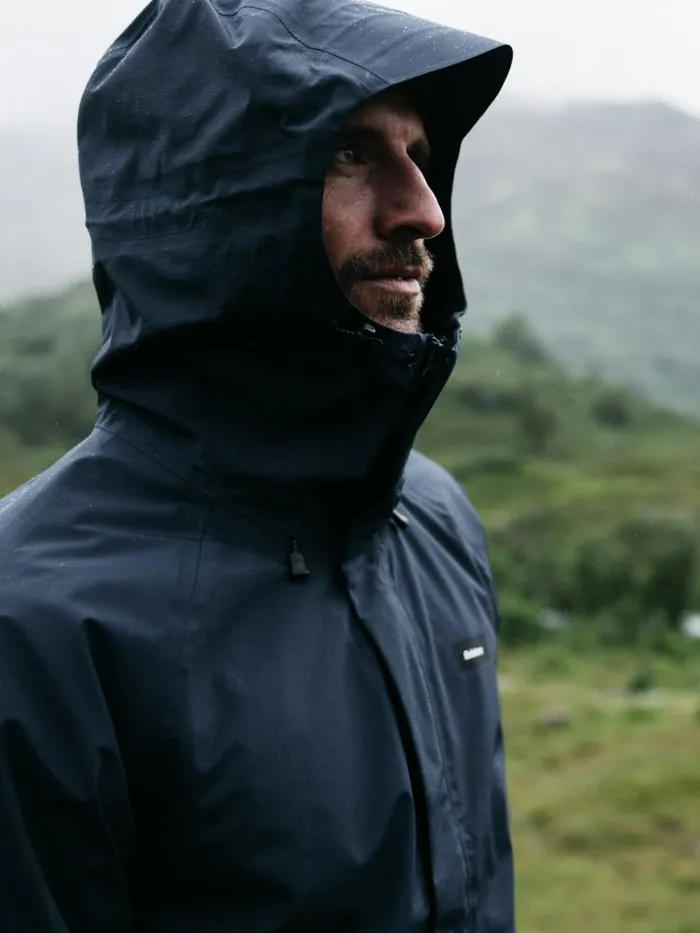 Men Skybird Waterproof Jacket Navy Finisterre Jackets Coats and Gilets