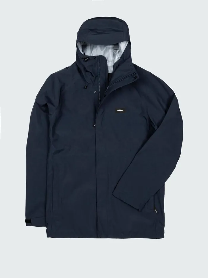 Men Skybird Waterproof Jacket Navy Finisterre Jackets Coats and Gilets