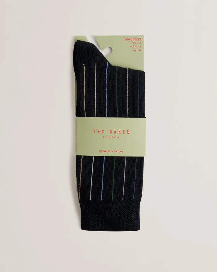 Men SOKKTHR 8211 Vertical Pin Stripe Socks Navy Ted Baker Socks Men SOKKTHR 8211 Vertical Pin Stripe Socks Navy Ted Baker Socks