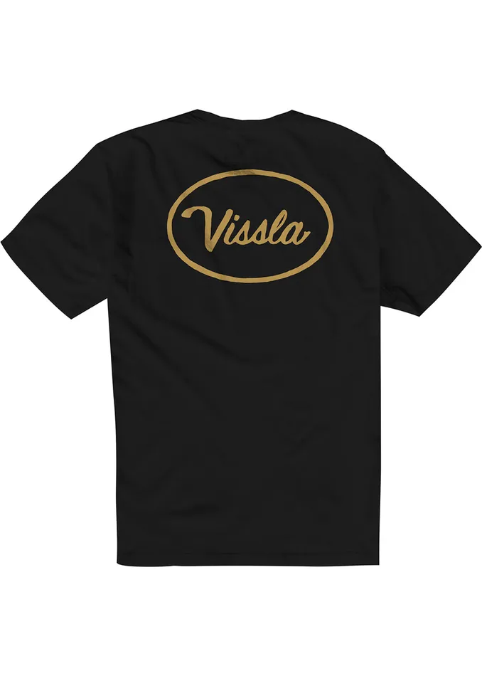 Men Station Premium Pkt Tee Black Premium Tees Vissla