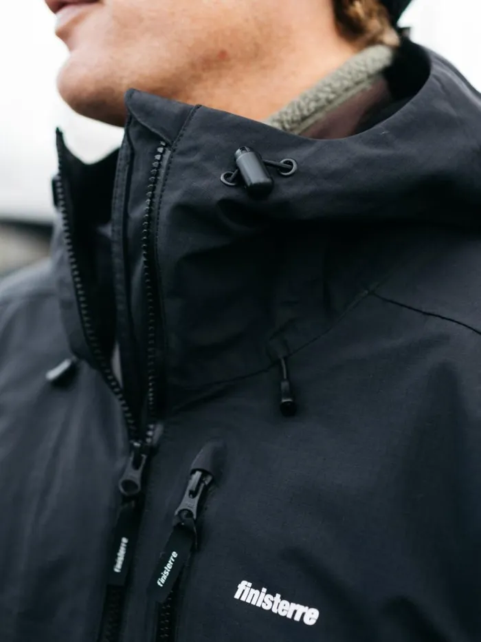 Men Stormbird Waterproof Jacket Black Finisterre Jackets Coats and Gilets