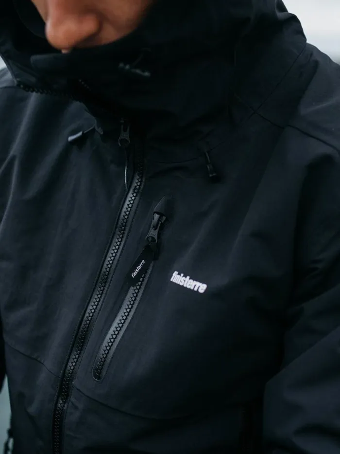 Men Stormbird Waterproof Jacket Black Finisterre Jackets Coats and Gilets