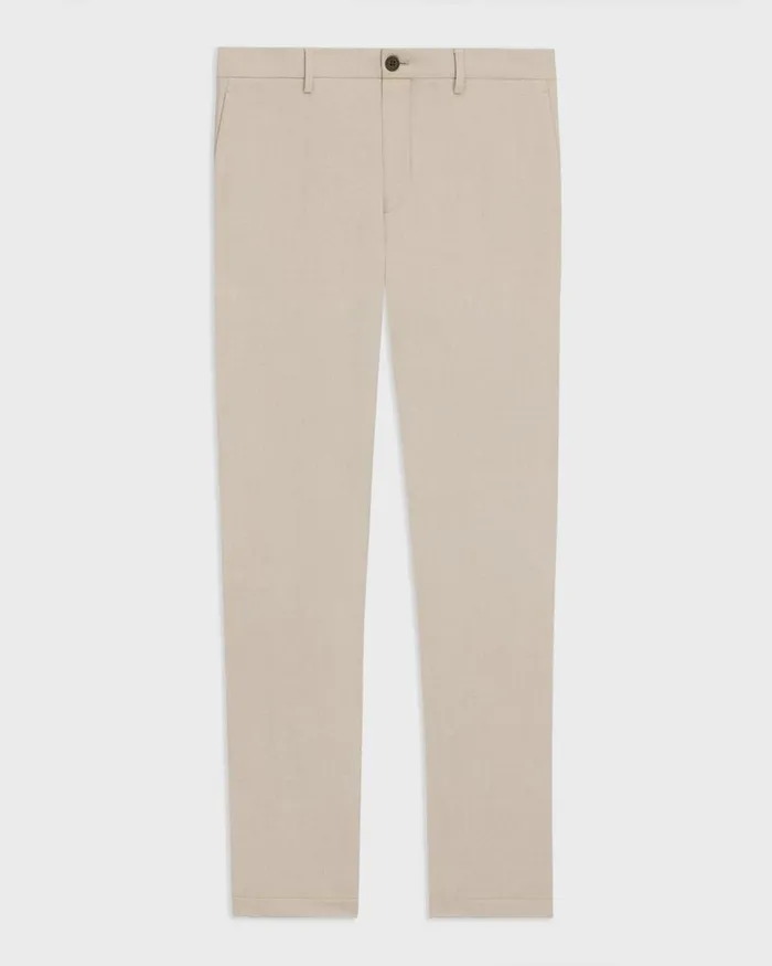 Men Suits Theory Zaine Pant In Printed Precision Ponte Sand Multi