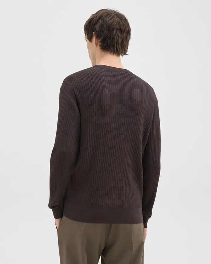 Men Sweaters Cardigans Theory Riland Sweater In Light Bilen Hickory