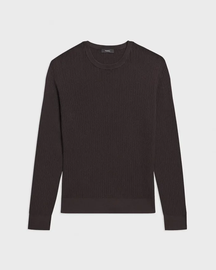 Men Sweaters Cardigans Theory Riland Sweater In Light Bilen Hickory