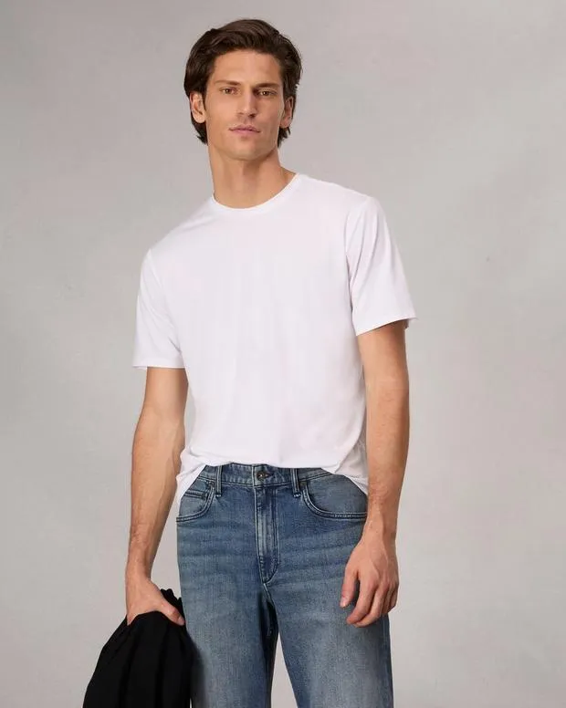 Men TShirts and Henleys Rag and Bone Classic Tech Jersey Tee White