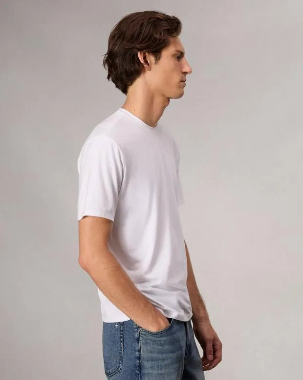 Men TShirts and Henleys Rag and Bone Classic Tech Jersey Tee White