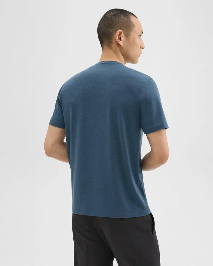 Men TShirts Polos Theory Dorian Tee In Active Knit Twilight