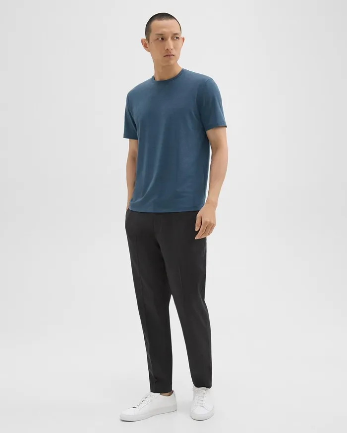 Men TShirts Polos Theory Dorian Tee In Active Knit Twilight
