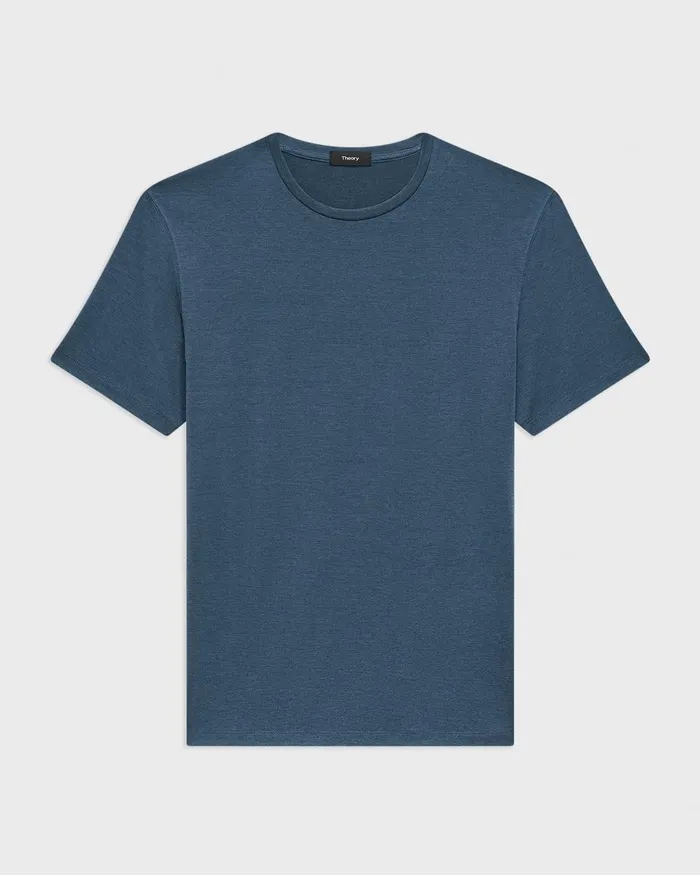 Men TShirts Polos Theory Dorian Tee In Active Knit Twilight