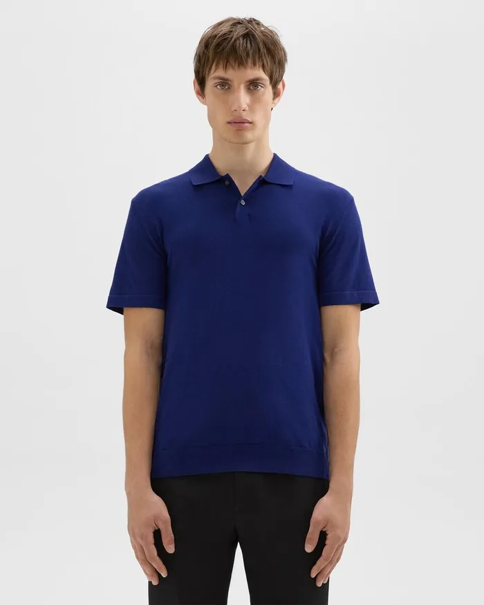 Men TShirts Polos Theory Goris Polo Shirt In Light Bilen Ocean