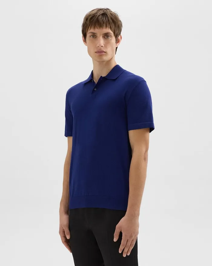 Men TShirts Polos Theory Goris Polo Shirt In Light Bilen Ocean