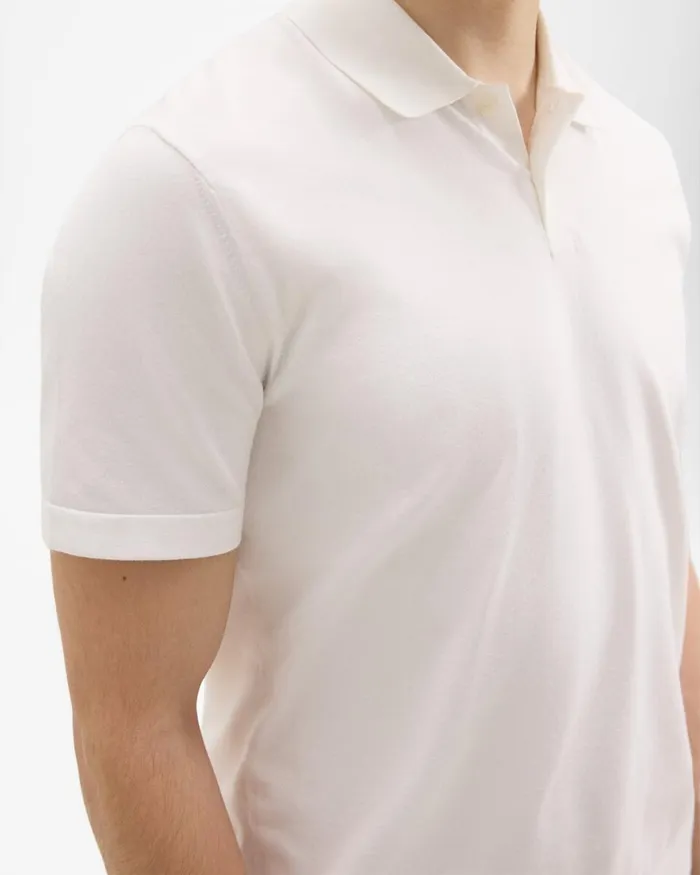 Men TShirts Polos Theory Goris Polo Shirt In Light Bilen White