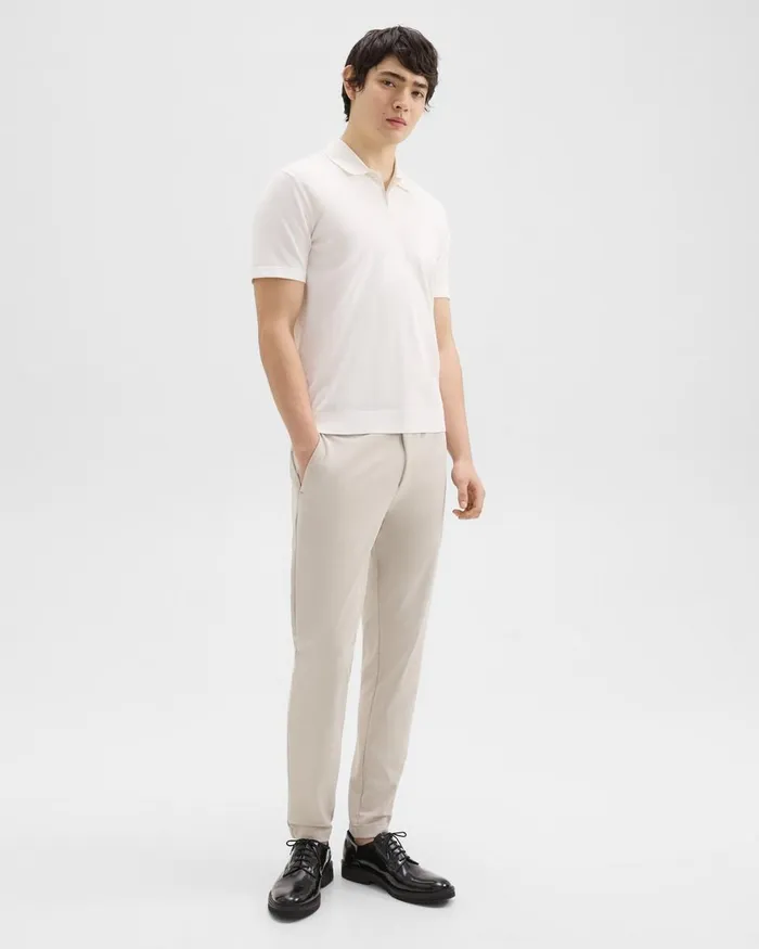 Men TShirts Polos Theory Goris Polo Shirt In Light Bilen White