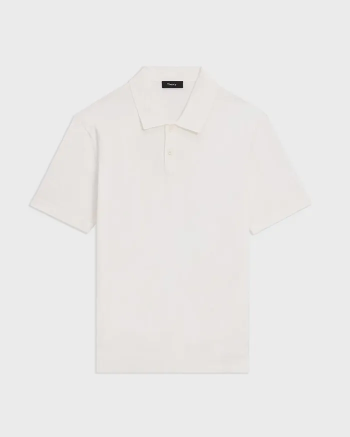 Men TShirts Polos Theory Goris Polo Shirt In Light Bilen White
