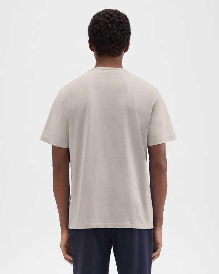 Men TShirts Polos Theory Precise Tee In Pima Cotton Jersey Sand