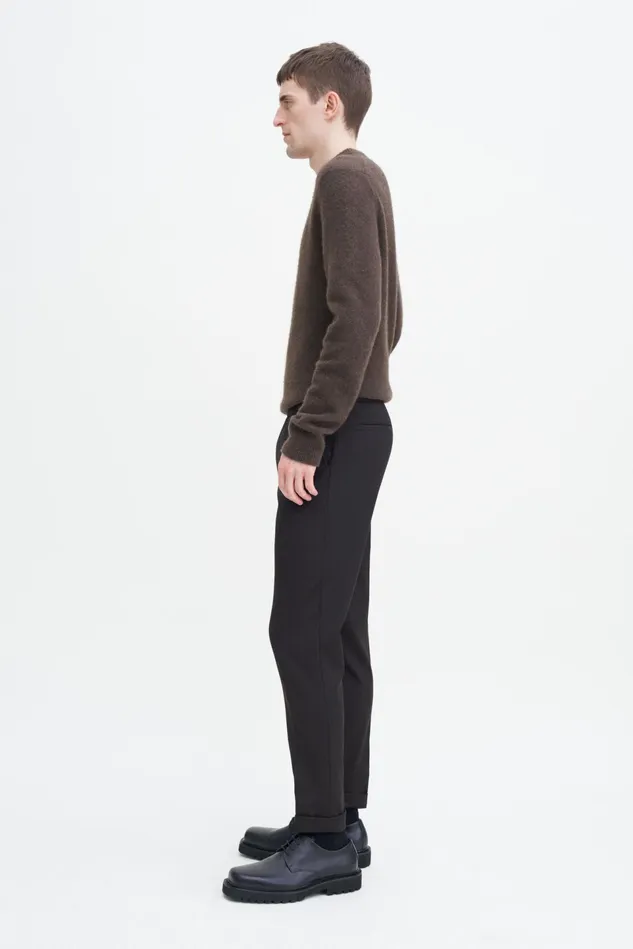Men Terry Cropped Trousers Dark Brown Filippa K Trousers