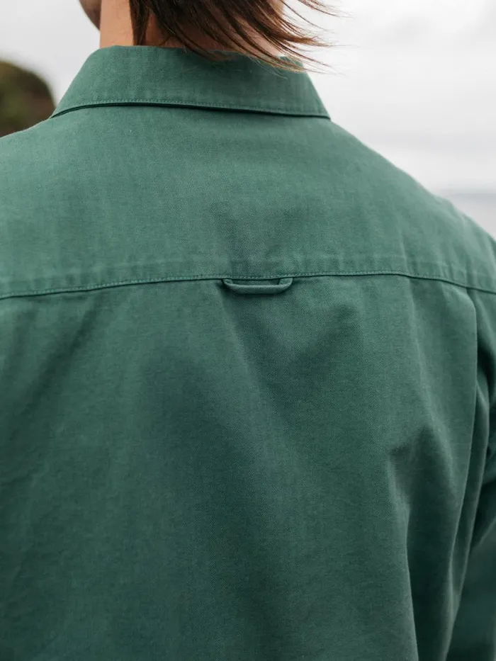 Men Tonkin Work Shirt Pine Shadow Finisterre Shirts