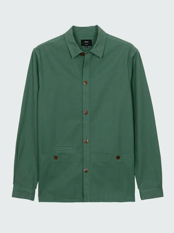 Men Tonkin Work Shirt Pine Shadow Finisterre Shirts