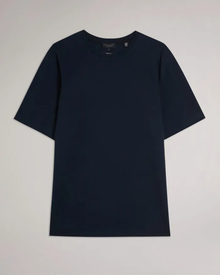 Men TYWINN 8211 Short Sleeve Regular Fit Plain Tshirt Navy Ted Baker Tops