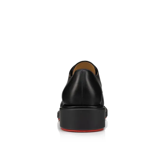 Men Urbino Derbies 8211 Calf Leather 8211 Black Christian Louboutin Buckles and Laceups