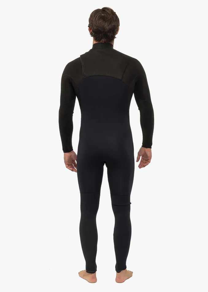Men Vissla High Seas II 32 Full Chest Zip Wetsuit Stealth High Seas Wetsuits