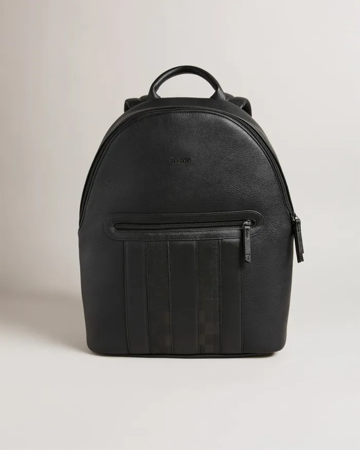 Men WAYNOR 8211 House Check PU Backpack Black Ted Baker Backpacks Men WAYNOR 8211 House Check PU Backpack Black Ted Baker Backpacks