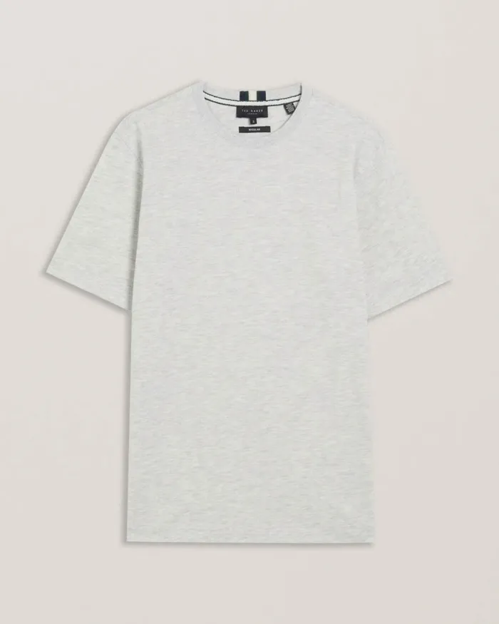 Men WISKIN 8211 Branded Regular Fit TShirt Greymarl Ted Baker Tops