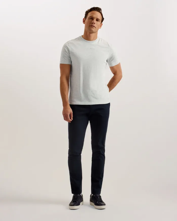 Men WISKIN 8211 Branded Regular Fit TShirt Greymarl Ted Baker Tops Men WISKIN 8211 Branded Regular Fit TShirt Greymarl Ted Baker Tops