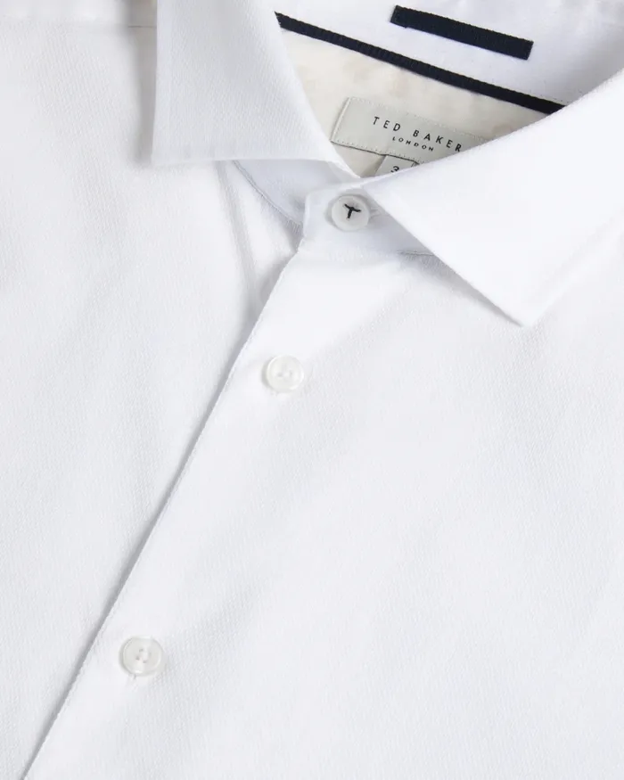 Men WITREE 8211 Long Sleeve Shirt White Ted Baker Shirts