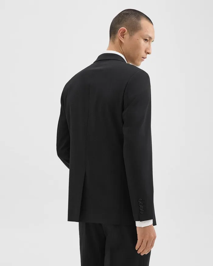MenWomen Blazers Jackets Theory Chambers Blazer In Stretch Wool Black