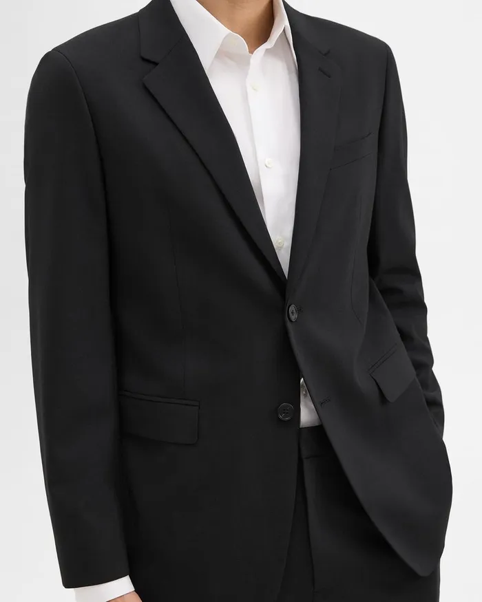 MenWomen Blazers Jackets Theory Chambers Blazer In Stretch Wool Black