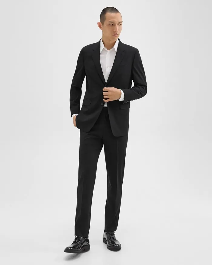 MenWomen Blazers Jackets Theory Chambers Blazer In Stretch Wool Black