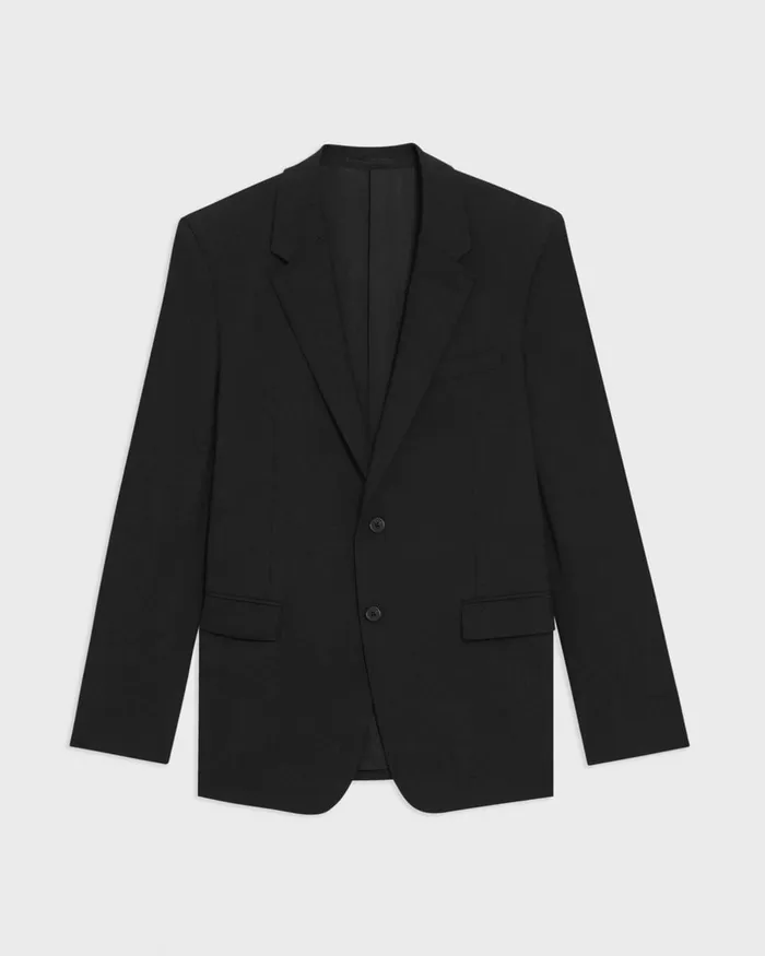 MenWomen Blazers Jackets Theory Chambers Blazer In Stretch Wool Black