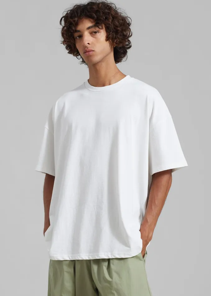 MenWomen Faro Boxy Tee 8211 White The Frankie Shop Tops