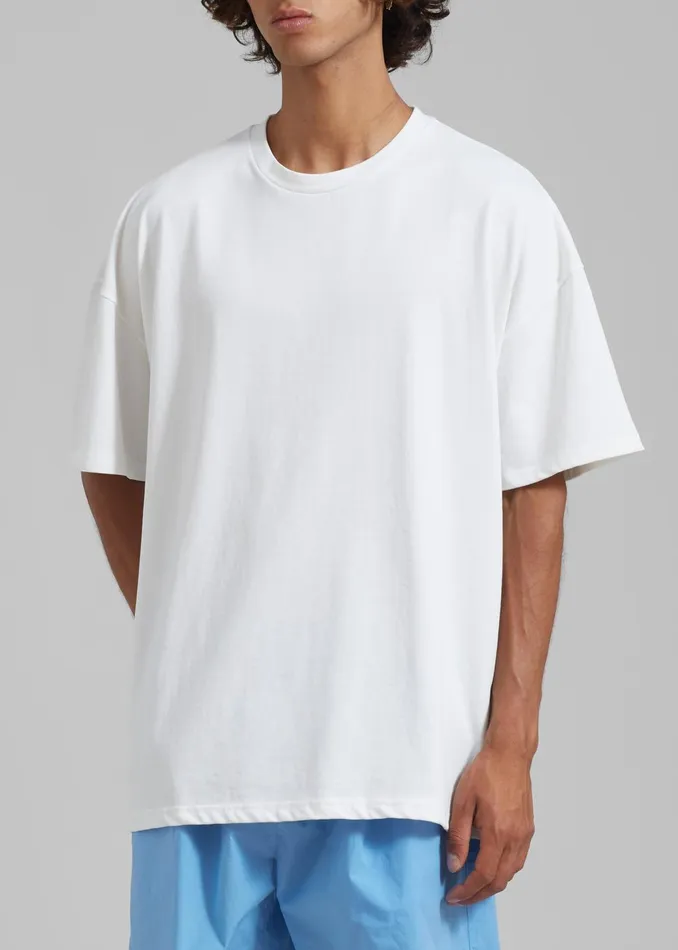 MenWomen Faro Boxy Tee 8211 White The Frankie Shop Tops